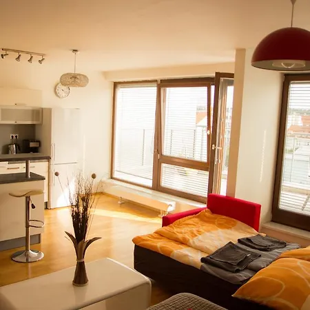 Апартаменты Studio With A Terace And View Прага